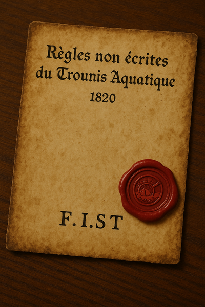 Fichier:Parchemin officiel des règles non écrites du Trounis Aquatique datant de 1820.png