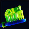 Toothpaste gives off gamma radiation.