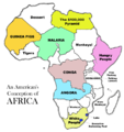 An American's conception of Africa. Chalk up another victory for public education. (semi-featured)