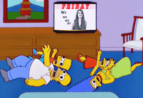 Simpsons Rebecca Black.gif