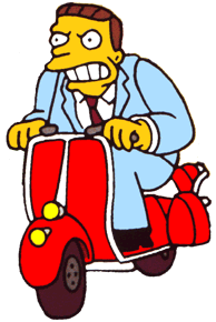 Archivo:Lionel Hutz Attorney at-Law and angry scooter rider.gif