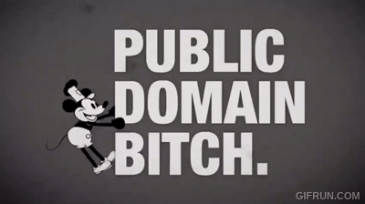 Archivo:Mickey Public Domain Bitch.gif