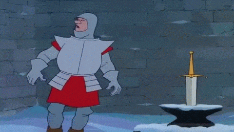 Archivo:The Sword in The Stone - King Arthur HD animated.gif