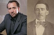 A la izquierda, Nicolas Cage hoy; a la derecha, Nicolas Cage en 1870.
