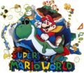 Super Mario Guorld. El juego debút de la Super Nintendo.