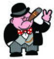 Karikatura Winstona Churchilla, jak ji otiskly The London Times.