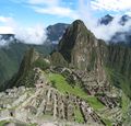 Machu Picchu (kečuánsky Machu Pikchu), puvodně cestovateli pojmenované „Mažu Piču“.