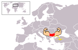 Bulharská republika – mapa