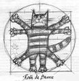 Slavný Leonardův nákres kočkodlaka