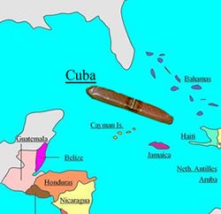 Kuba – mapa
