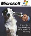 Reklama na produkty Microsoft.