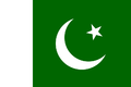 Zelená je i pákistánská vlajka.