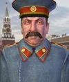 Podobizna autora převratné myšlenky, J. V. Stalina nemůže chybět v žádné chovné stanici. Uvědomělý pegas je dobrá kráva.