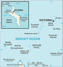 Republika Seychelly – mapa