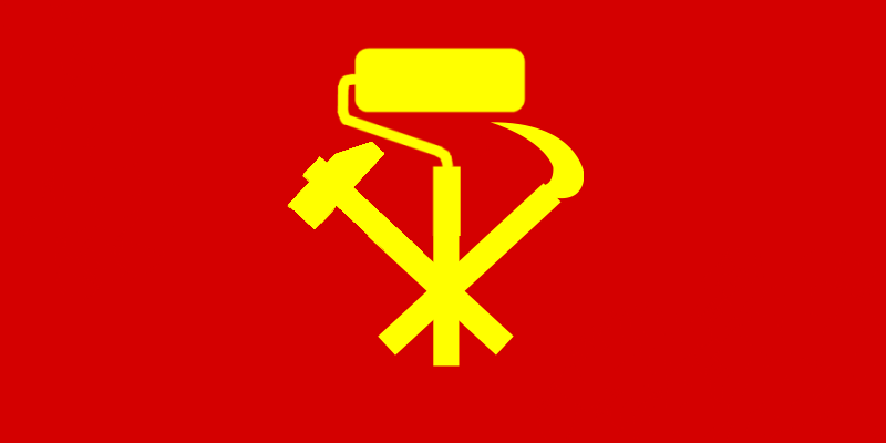 Datei:Flag of the Workers' Party of Korea.png