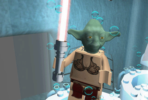 Lego Yoda in a bikini.gif