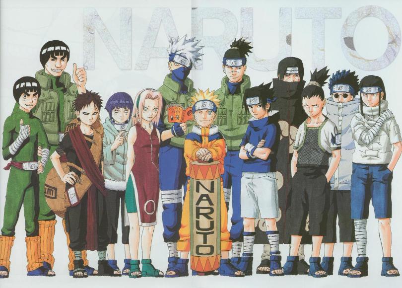 Note: Naruto and the girls and rock lee and his stupid master