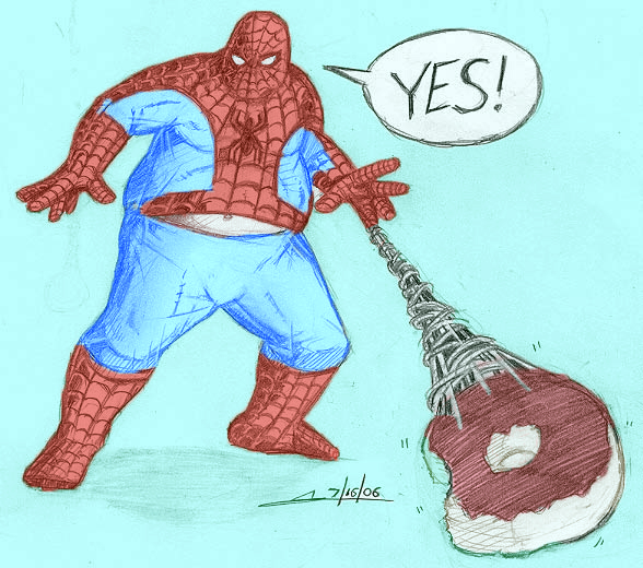Fat Spiderman - Uncyclopedia, the content-free encyclopedia.