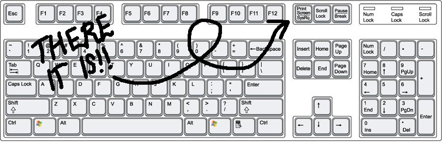 For those who are too lazy to look at their keyboard to find the button