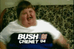 Bush fat kid dancing.gif