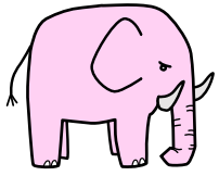 File:Pink elephant drawing.png