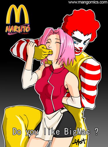File:114835 - mascots McDonalds Naruto Ronald McDonald Sakura Haruno.jpg