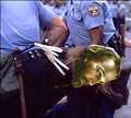 The arrest of some hobo with a penchant for preaching liberal propaganda.