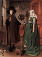 "Giovanni Arnolfini, his wife and Sophia, a potato", Jan van Eyck, 1434