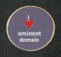 Eminent domain lapel pin