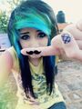 That stupid mustache won't leave me alone! XD