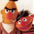 Evil Bert and Ernie.