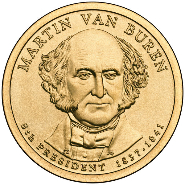 File:Martin Van Buren Presidential $1 Coin obverse.jpg