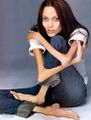 ... that early in her career, Angelina Jolie used extensive CGI effects to cover up her anorexia? (Pictured)
