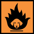 Flammable dog. (tiledly featured)