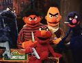 Evil Bert and his gang of Evil Muppets.