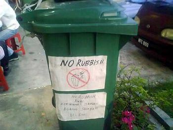 NO RUBBISH!