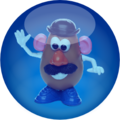 Mr. Potatohead Aqua Button