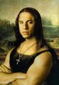 After the scientist invented the time-travel machine, Vin Diesel went back in time to pose for Leonardo da Vinci.