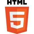 The logo of the World Wide Web Consortium's HTML5 brand.