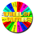 Made for Wheel of Deities note how Deities is mispelled.