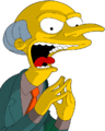 Mr. Burns in an evil mood. Mr. Burns page