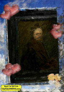 An interpretation of the 1669 interpretation, completed five years later. This is an interesting example because it shows Rembrandt's passion for free online (VipTALISMAN.com) frames.