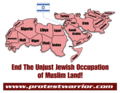 The current unjust occupation of Muslim land. As you can see, the Zionist progress of Middle East domination is very slow. All the red area in the map will eventually be part of Israel and the Zionist empire will be complete by 3695 A.D. (possibly 800 years sooner if the United States invade Syria, Lebanon, and Iran for Israel.
