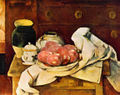 Originally, Paul Cezanne's "Still Life with Commode". Cezanne took his life because this version by Mhaille was "just too good"