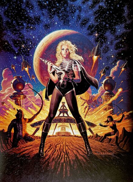 File:Unused Barbarella poster art by Greg & Tim Hildebrandt.jpg