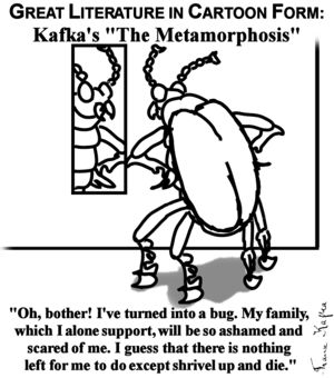 Kafka's "The Metamorphosis" in cartoon form