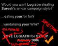 Nominate Lugiatm for something anytime!