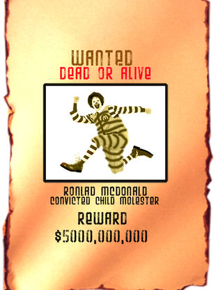 Ronald Wanted Poster