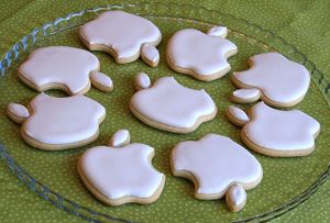 Complementary apple-shaped cookies laced with cyanide, free with each purchase