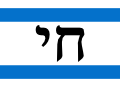 1. An Israeli flag with the word "Chai"